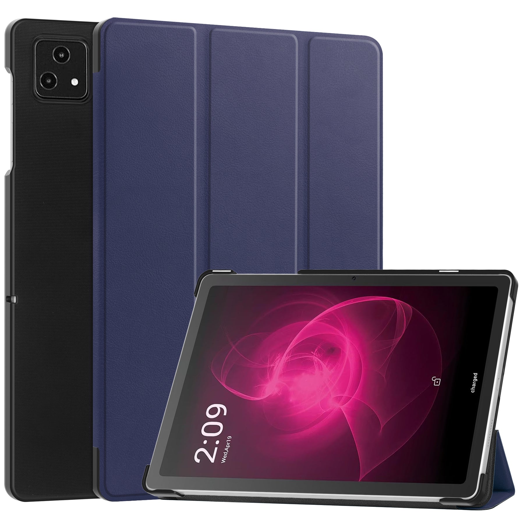 For T-Mobile REVVL Tab Tri-fold Stand Smart Case PU Leather Tablet Cover For T-Mobile REVVL Tab Tri-fold Stand Smart Case PU Leather Tablet Cover